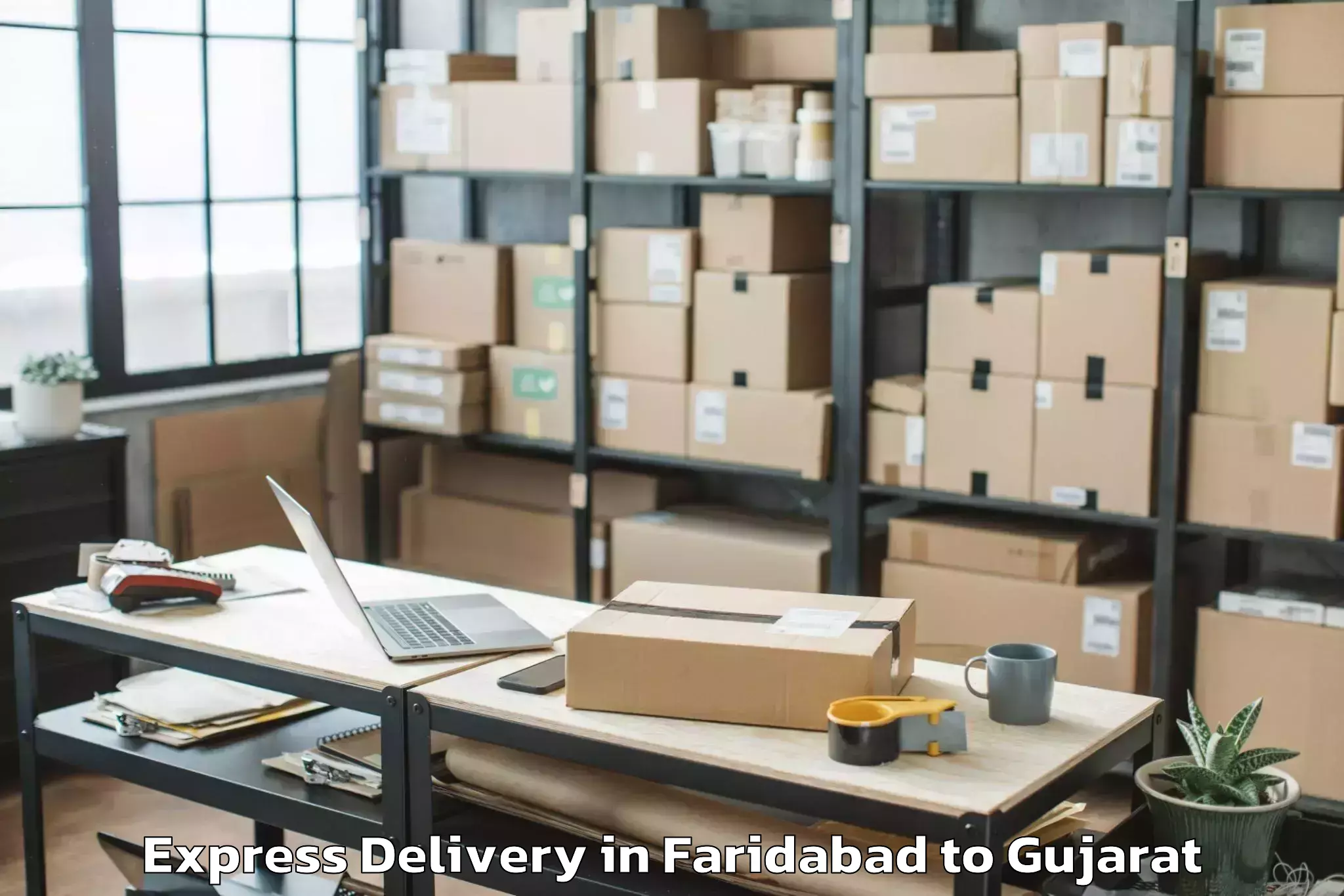 Reliable Faridabad to Umarpada Express Delivery